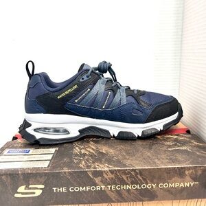 Skechers Men's Blue and Black Skech-Air Envoy Athletic Sneaker Shoes Memory Foam